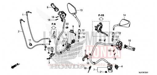 COMMUTATEUR/CABLE (CRF1000D) CRF1000DG de 2016